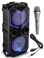 KARAOKE SET PRENOSNÝ REPRODUKTOR USB SD MP3 BLUETOOTH + MIKROFÓN