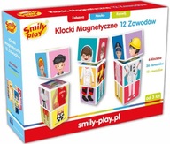 SMILY PLAY MAGNETICKÉ BLOKY 12 SÚŤAŽÍ 6 ELEMENTOV