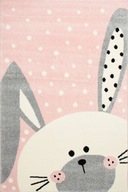 Koberec pre dievčatá 120x170 Bambino Rabbit Pink