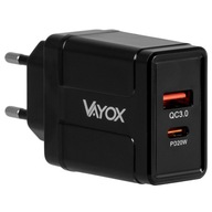 USB SIEŤOVÁ NABÍJAČKA USB-C QC 3.0 + PD 38W VAYOX