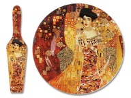 Dezertný tanier so špachtľou G. Klimt Adela pr.30cm