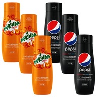 Sodastream Pepsi Max Mirinda karbonizačné sirupy x 6