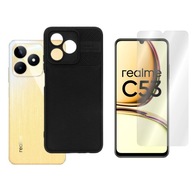 Krížové puzdro pre Realme C53 RMX3760 čierne+SKLO