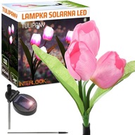 LED SOLÁRNA ZÁHRADNÁ LAMPA S KVETOM TULIPÁNU