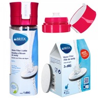 Brita Fill&go Vital fľaša ružová 4 náplne