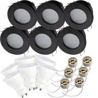 6x svietidlo Hermetické + LED GU10 10W KÚPEĽŇOVÉ