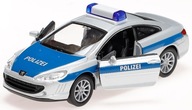 POLICAJNÉ POLICAJNÉ VOZIDLO WELLY METAL PEUGEOT 407 KUPÉ