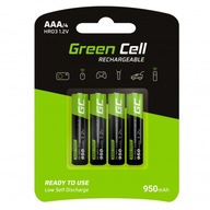 GreenCell dobíjacie Ni-MH batérie AAA HR03 1,2V 950 mAh 4 ks