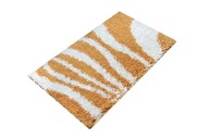 Koberec 60x100cm White Orange Shaggy Waves