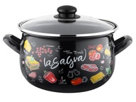 Hrniec smaltovaný PYZA LASAGNA Z/P 22CM 5,3L