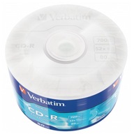 CDR VERBATIM 700MB EXTRA PROTECTION WRAP DISC (VRETENO 50) DataLife 50 ks.