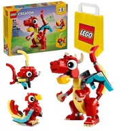 LEGO CREATOR 6+ 3v1 ČERVENÝ DRAK / PHOENIX / RYBA 31145