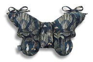 Butterfly Jungle Dark Blue Anti-Shake Vankúš