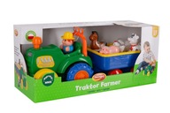 Dumel Traktor Farmer s prívesom a zvieratami DD24752