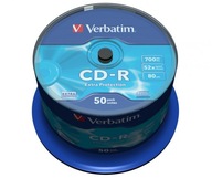 Verbatim CD-R 52x 700 MB 50P CB DL Ex Prot 43351