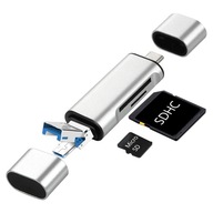 ČÍTAČKA SD KARIET microSD USB OTG USB-C micro USB