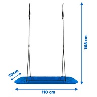Swingo2 obdĺžniková hojdačka bocianie hniezdo, 110 x 70 cm