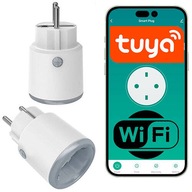 Inteligentná WIFI zásuvka Meranie energie a napätia Tuya Smart 16A