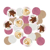Krásne kone Konie Confetti 14g ružové biele