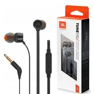 SLÚCHADLÁ s MIKROPHONE mini Jack 3,5 mm - JBL T110 Telefón Smartphone MP3 atď.