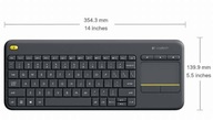 Bezdrôtová klávesnica Logitech K400 Plus, čierna
