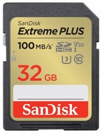 SanDisk Extreme Plus SDHC 32GB V30 U3 100/60MB/s