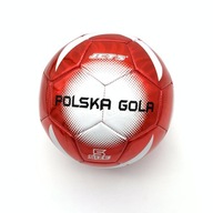 Detská lopta FUTBAL POĽSKO GOLA bielo-červená 450g veľkosť 5