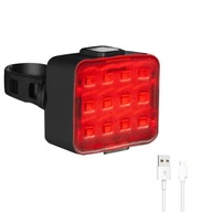 Dobíjacie USB 100lm LED zadné svetlo IPX4 vodotesné