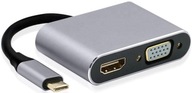 HUB USB-C ADAPTÉR 4k HDMI VGA adaptér MacBook