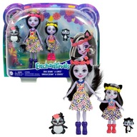 Enchantimals Sage and Sabella Skunk Dolls Caper and Striper Figurky HCF79 HCF82