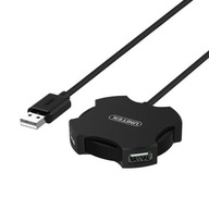 HUB 4x USB 2.0 micro - čierny + OTG Y-2178