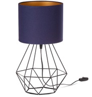 Stolná lampa NIGHT LOFT LAMPSHADE, tmavomodrá a zlatá