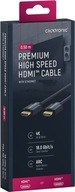 Kábel CLICKTRONIC HDMI 2.0 4K UHD 60 Hz 0,5 m zlatý