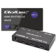 Qoltec Active Splitter 2xHDMI 4Kx2K 3,4Gb/s Vysoká stabilita