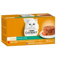 Purina GOURMET GOLD Pikantná torta mix príchutí 48x85g