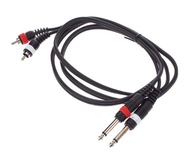 Kábel signálový kábel Jack 6,3 mm - RCA 1,5 m