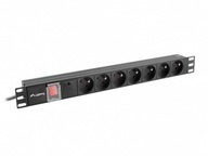 Rack PDU rozvodka 19'' 1U 10A 7X 230V PL