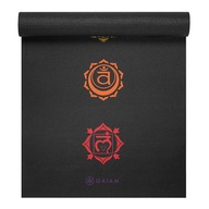 GAIAM BLACK ČAKRA JOGA PODLOŽKA 173 x 61 x 0,6 cm