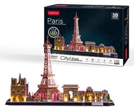 3D PUZZLE CITYLINE LED Paris 115 dielikov Panorama BLOCKS