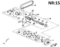 HLAVNÁ PRUŽINA SPOJKA DAELIM ET 300cc OEM!