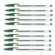 BiC Cristal guľôčkové pero 0,4 MM GREEN permanentné 10ks