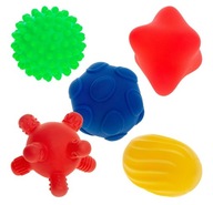 SENSORY BALLS, SHAPE, sada 5 ks, TULLO