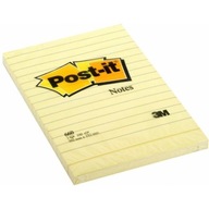 Blok 3M POST-IT 660 102x152mm žltá 100k linka