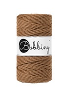 Bobbiny Macrame šnúra 3mm 100m 3vrstvá karamelová