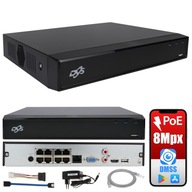 REKORDÉR PRE IP KAMERY PoE MAX 8Mpx ONVIF P2P