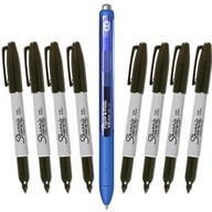 Sharpie Fine Marker Permanentné značkovacie pero Čierna sada 8 zostaviteľných