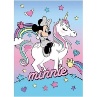 Deka fleecová 100x140 Mini Mouse Unicorn modrý ružový detský pléd