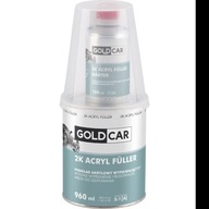 Akrylátový základný náter GOLDCAR 2K 5:1 čierny 960ml Kpl