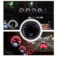 12V univerzálny 52mm/2in LED tachometer