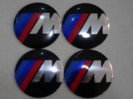 4 x hliníkové nálepky na stredové krytky BMW MPOWER 56 mm